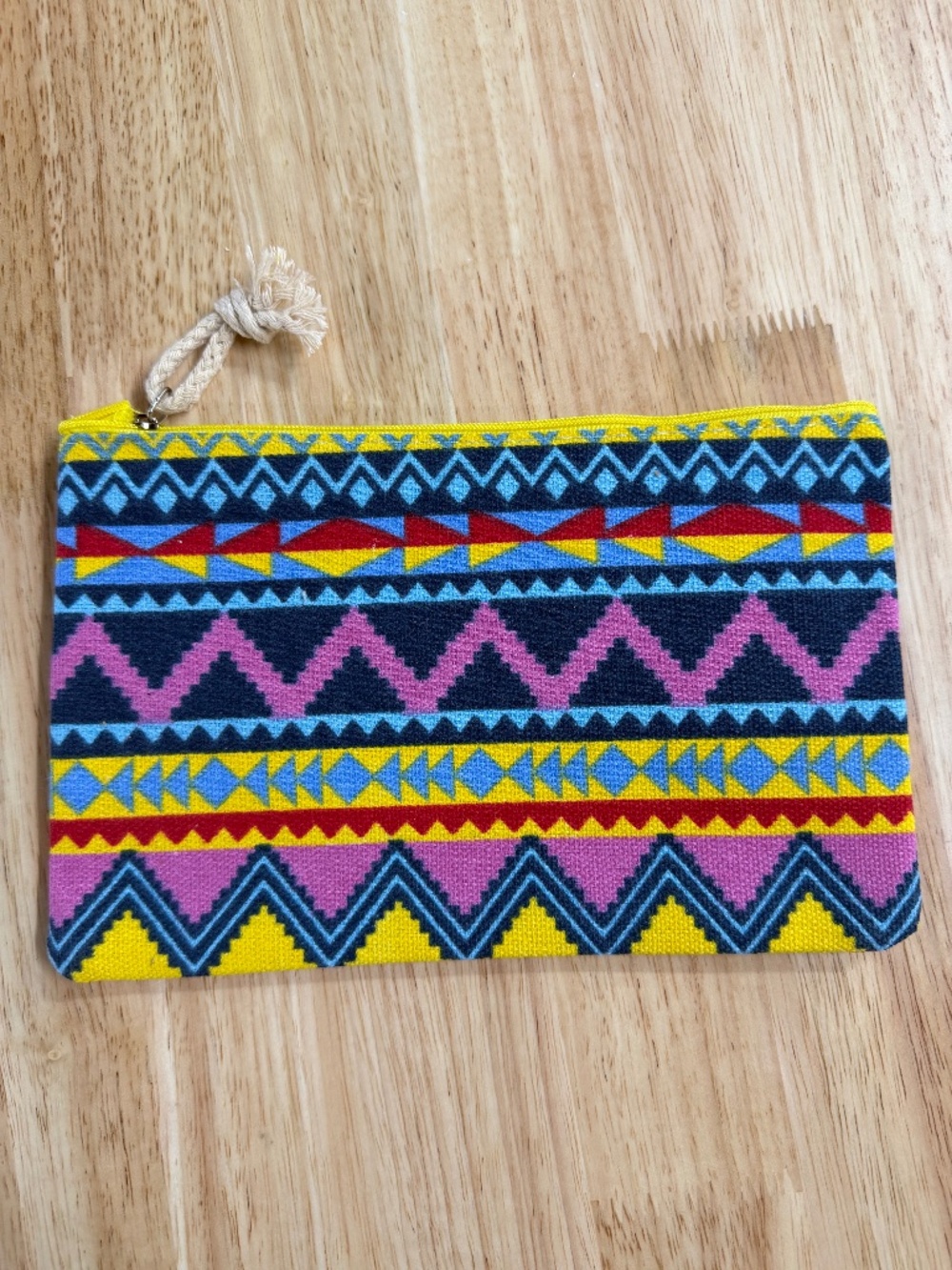 Boho Style Cosmetic Bag Art Supply Bag Zipper Pouch